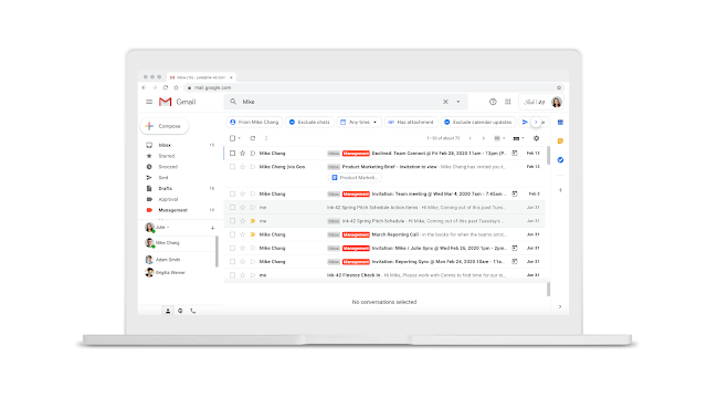 Screenshot - Refine search results in Gmail with search chips